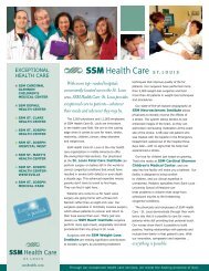 Locations - SSM Health Care St. Louis