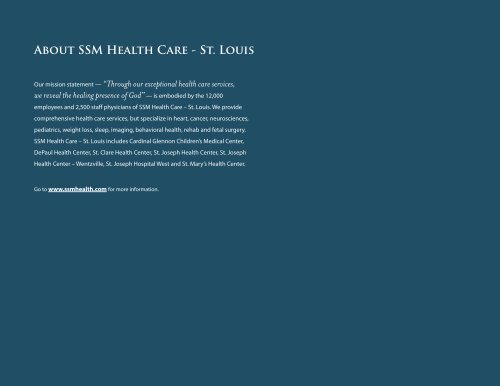 Clinical Quality Measures Report - SSM Health Care St. Louis