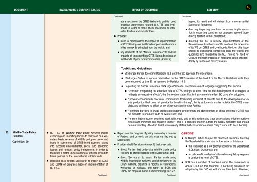 CITES CoP16 Digest - Species Survival Network