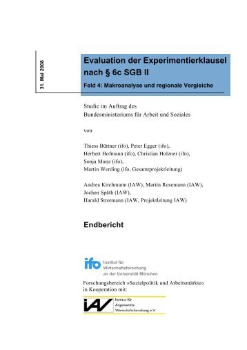 Evaluation der Experimentierklausel nach § 6c SGB II - IAW