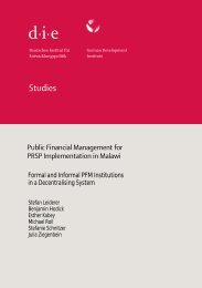 Public Financial Management for PRSP - Deutsches Institut für ...