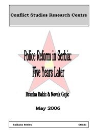 Police Reform in Serbia: Five Years Later
