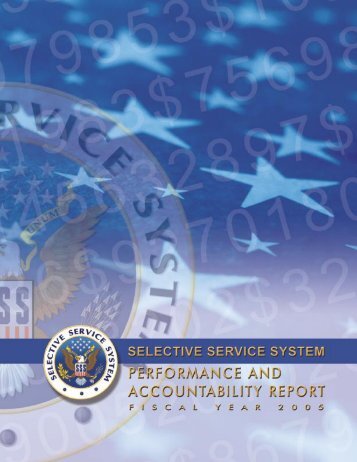 Performance Details - Selective Service System