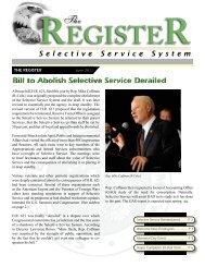 register - Selective Service System