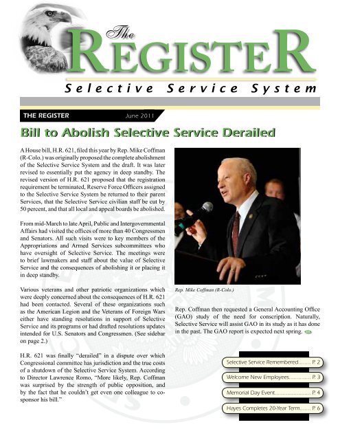 register - Selective Service System