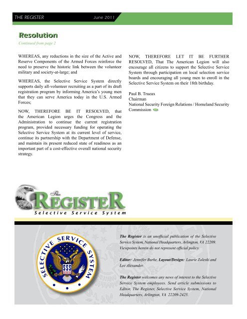 register - Selective Service System