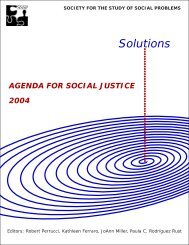 Solutions - Society for the Study of Social Problems