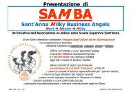 Presentazione di SAMBA - Scuola Superiore Sant'Anna