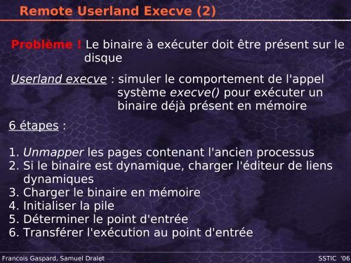 Corruption de la mÃ©moire lors de l'exploitation - Sstic