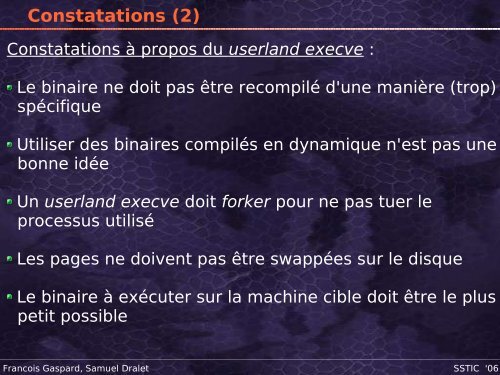 Corruption de la mÃ©moire lors de l'exploitation - Sstic