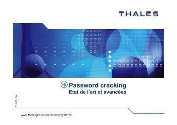 Password cracking - Sstic