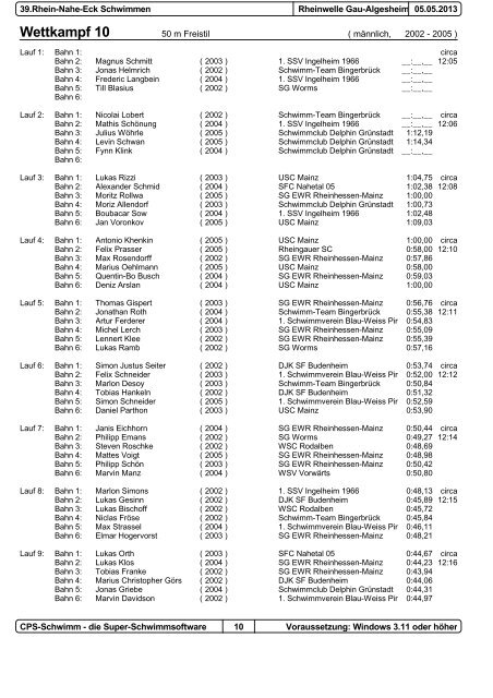 Meldeergebnis RNE 2013.pdf - Schwimm - Team BingerbrÃ¼ck