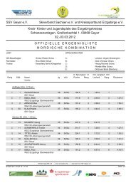 Ergebnisliste Kreismeisterschaften NK 03.03.2012 - SSV Geyer eV