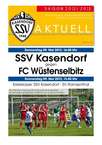 SSV 17 Wuestenselbitz 1305.pdf - SSV Kasendorf