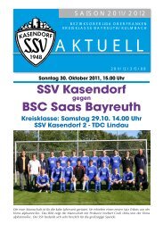 aktuell - SSV Kasendorf