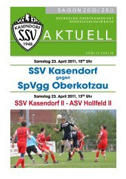 aktuell - SSV Kasendorf