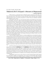 Mahasweta Devi's Draupadi: A Discourse of Dispossessed