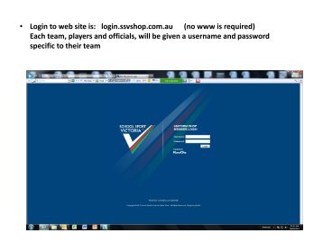 Step-by-Step Team Vic Uniform Process Guide - School Sport Victoria