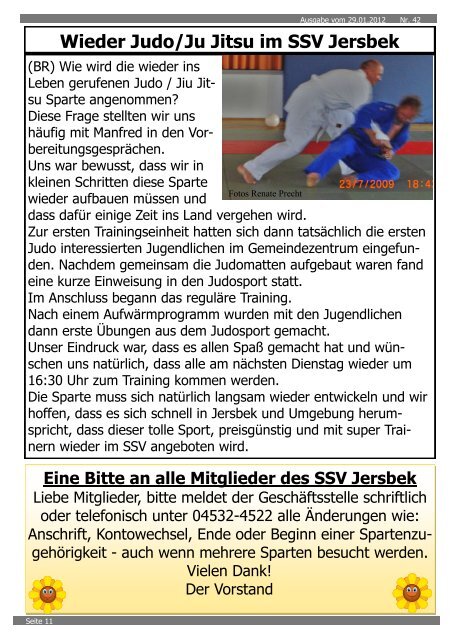 Ausgabe 01.2012 - SSV Jersbek