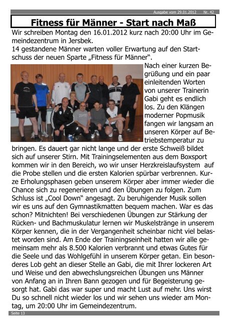 Ausgabe 01.2012 - SSV Jersbek