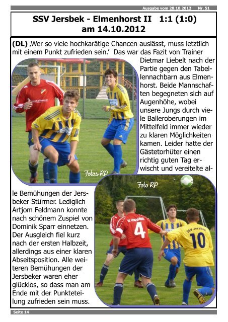 Ausgabe 10.2012 - SSV Jersbek