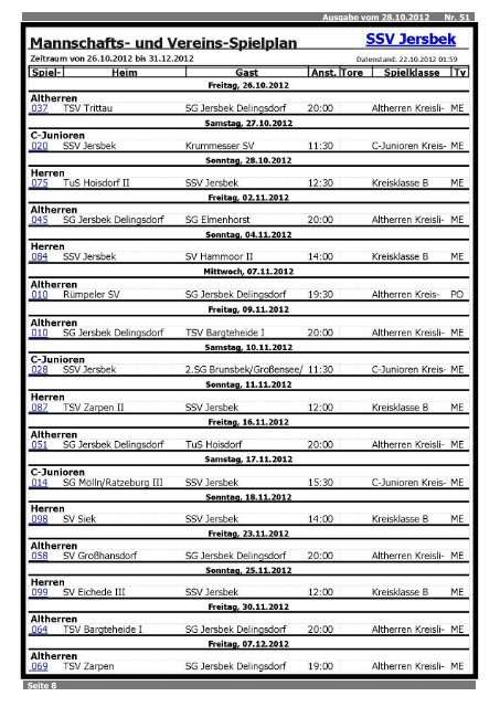 Ausgabe 10.2012 - SSV Jersbek