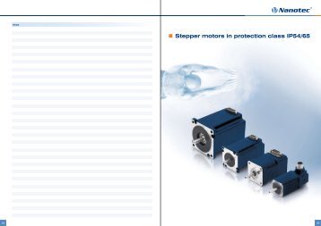 Stepper motors in protection class IP54/65 - Nanotec - Index of