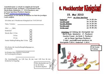 15. Mai 2010 - SSV Plockhorst von 1964