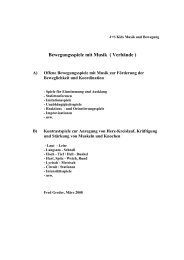 Bewegungsspiele mit Musik ( VerbÃ¤nde )