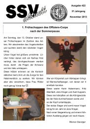 1. Frühschoppen des Offiziers-Corps nach der ... - SSV Plockhorst