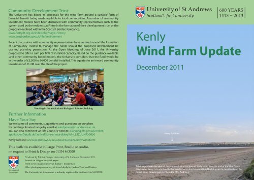 Kenly Wind Farm Update - University of St Andrews