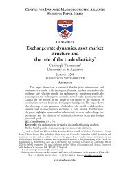 Exchange rate dynamics, asset market structure and the role of the ...