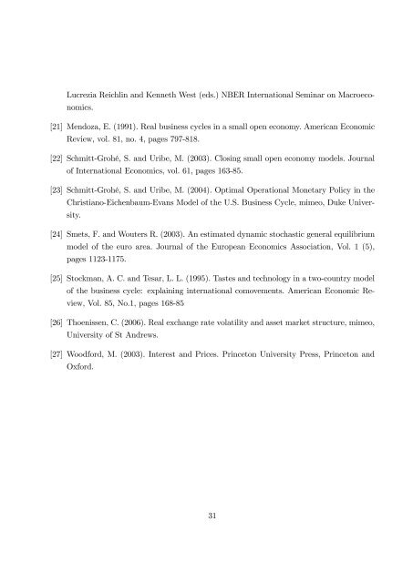 Exchange rate dynamics, asset market structure and the role of the ...