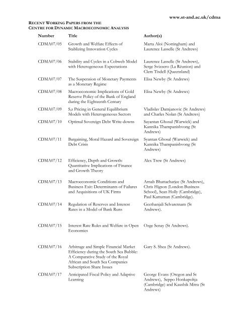 Exchange rate dynamics, asset market structure and the role of the ...