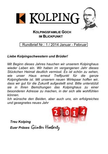 Rundbrief Juli - August 2013 - Ausgabe 4 / 2013 - Kolpingsfamilie ...