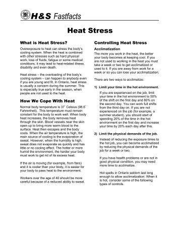 Heat Stress