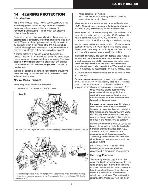 Construction Health & Safety Manual Ch 14: Hearing Protection