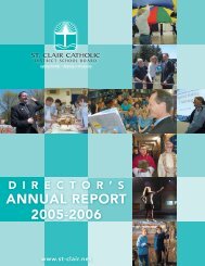 2005-2006 - St. Clair Catholic District School Board