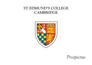 Prospectus - St Edmund's College - University of Cambridge