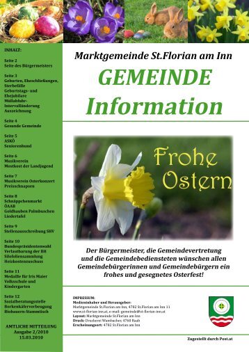 Gemeindezeitung MÃ¤rz 2010 (1,41 MB) - St. Florian am Inn