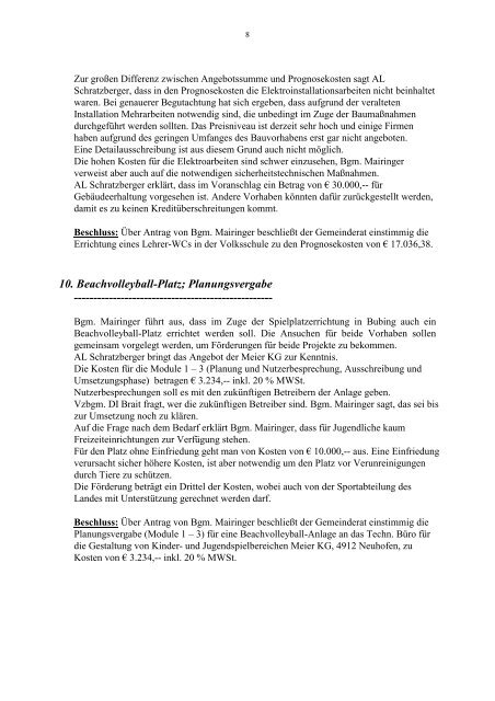 Sitzungsprotokoll (175 KB) - .PDF - St. Florian am Inn