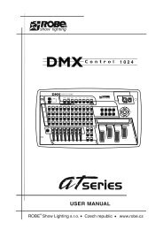 Manual for Robe DMX Control 1024 DMX Lighting Controller
