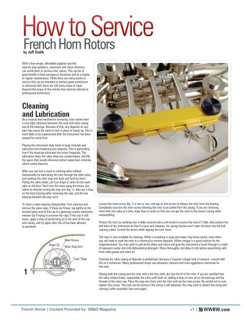 French Horn Rotors