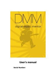 Manual for Sienzo Digital Music Mentor Chord Finder Software