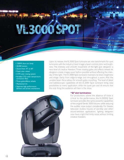 Vari-Lite Range Brochure