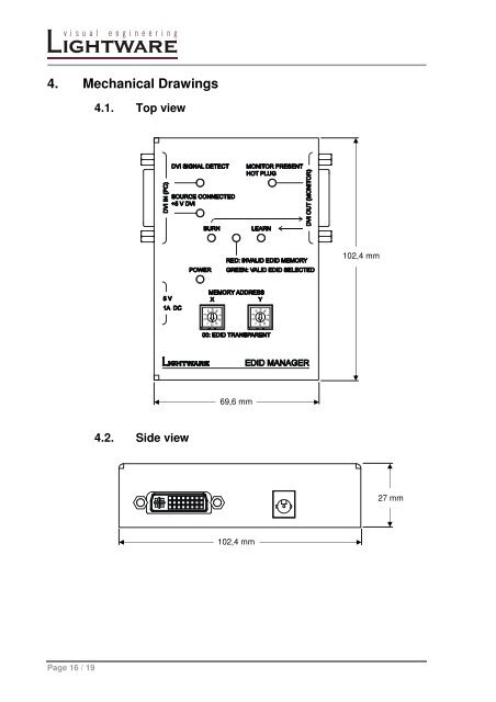 EDID Manager User's Manual - Eavs