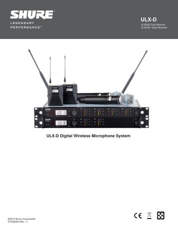 ULX-D Dual & Quad User Guide - English - Shure