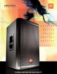 View JBL MRX Series Brochure - AV Chicago