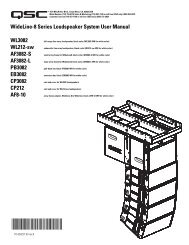 View QSC Wideline-8 Manual - AV Chicago