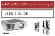 View InFocus LP860 Projector Manual - AV Chicago